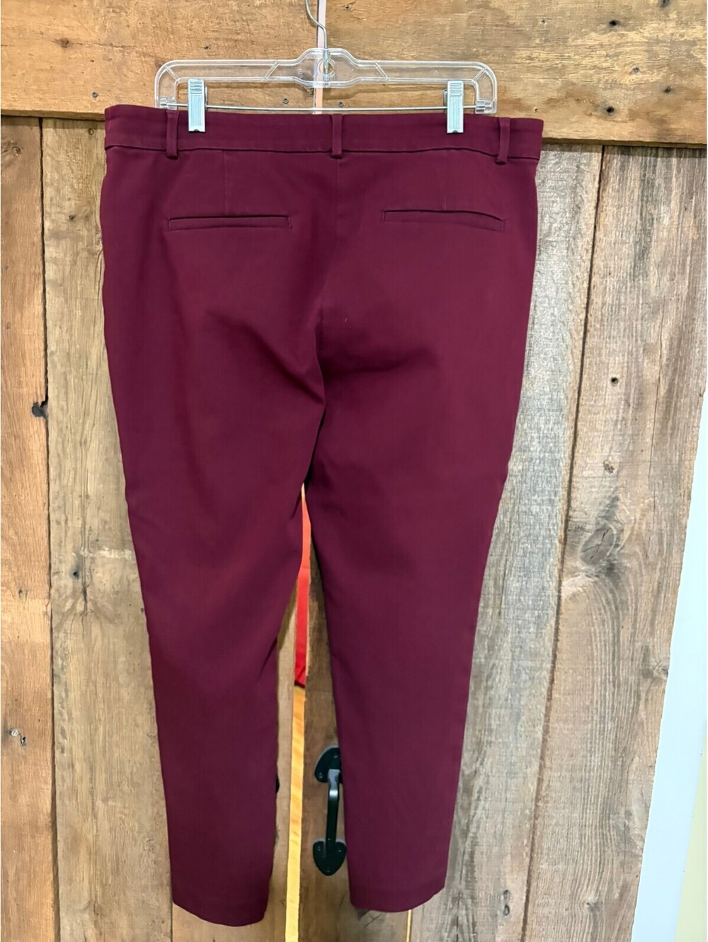 Loft Skinny Pant Burgundy 14 - Picture 2 of 8